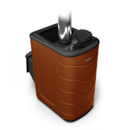 Дровяная печь для бани TMF Гейзер 2014 Inox ДА ЗК терракота